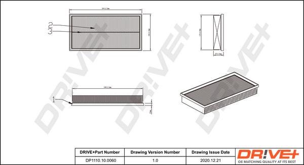 Dr!ve+ DP1110.10.0060 - Luftfilter alexcarstop-ersatzteile.com