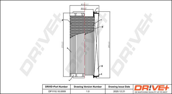 Dr!ve+ DP1110.10.0009 - Luftfilter alexcarstop-ersatzteile.com