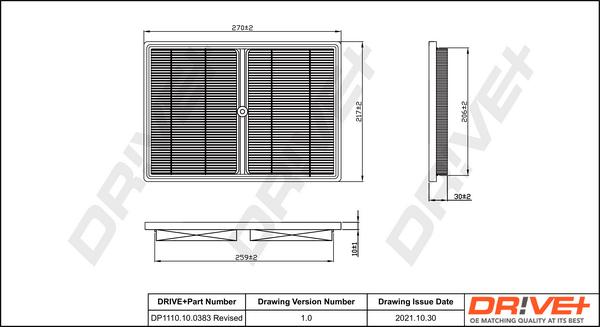 Dr!ve+ DP1110.10.0383 - Luftfilter alexcarstop-ersatzteile.com