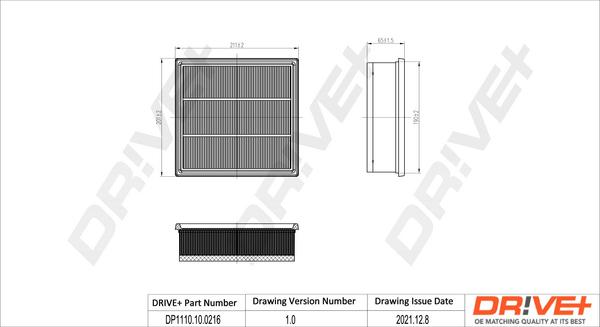 Dr!ve+ DP1110.10.0216 - Luftfilter alexcarstop-ersatzteile.com