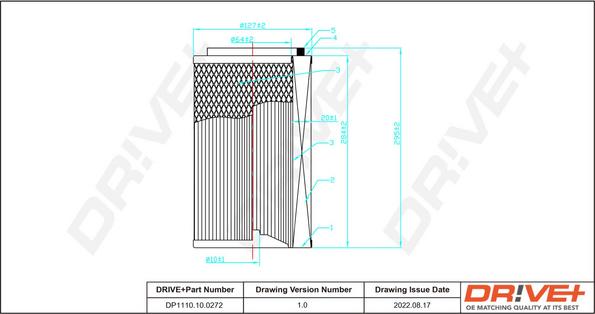 Dr!ve+ DP1110.10.0272 - Luftfilter alexcarstop-ersatzteile.com