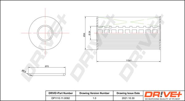 Dr!ve+ DP1110.11.0092 - Ölfilter alexcarstop-ersatzteile.com