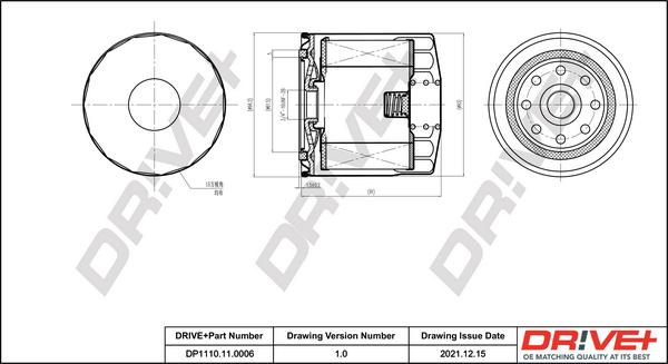 Dr!ve+ DP1110.11.0006 - Ölfilter alexcarstop-ersatzteile.com