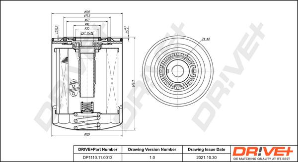 Dr!ve+ DP1110.11.0013 - Ölfilter alexcarstop-ersatzteile.com