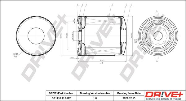 Dr!ve+ DP1110.11.0172 - Ölfilter alexcarstop-ersatzteile.com