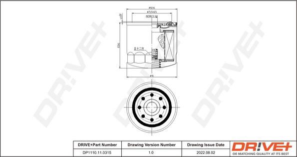 Dr!ve+ DP1110.11.0319 - Ölfilter alexcarstop-ersatzteile.com