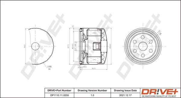 Dr!ve+ DP1110.11.0255 - Ölfilter alexcarstop-ersatzteile.com