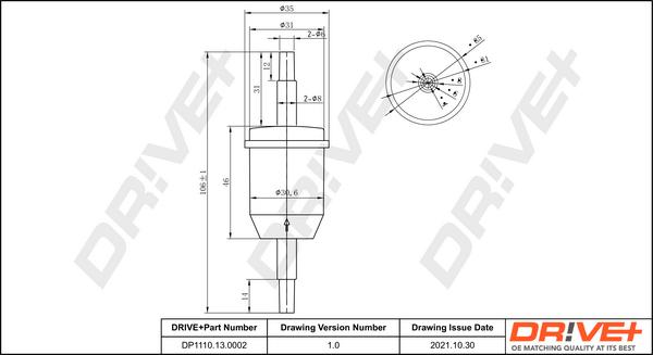 Dr!ve+ DP1110.13.0002 - Kraftstofffilter alexcarstop-ersatzteile.com