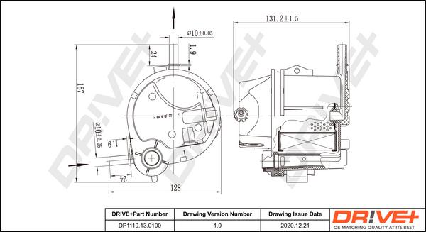 Dr!ve+ DP1110.13.0100 - Kraftstofffilter alexcarstop-ersatzteile.com