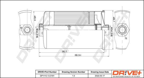 Dr!ve+ DP1110.13.0181 - Kraftstofffilter alexcarstop-ersatzteile.com