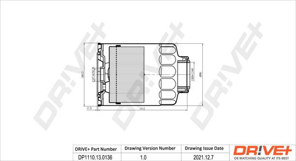 Dr!ve+ DP1110.13.0136 - Kraftstofffilter alexcarstop-ersatzteile.com