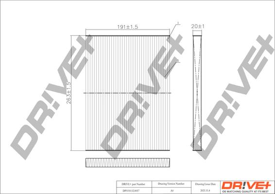 Dr!ve+ DP1110.12.0057 - Filter, Innenraumluft alexcarstop-ersatzteile.com