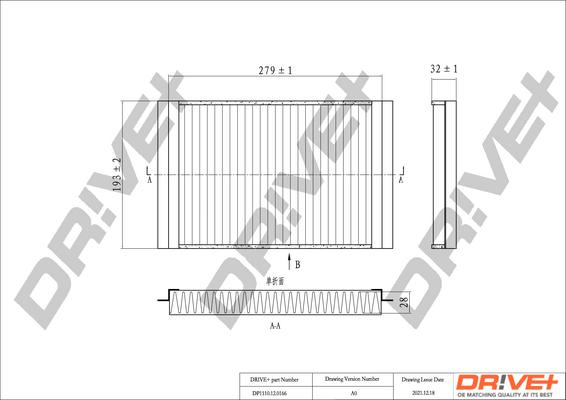 Dr!ve+ DP1110.12.0166 - Filter, Innenraumluft alexcarstop-ersatzteile.com