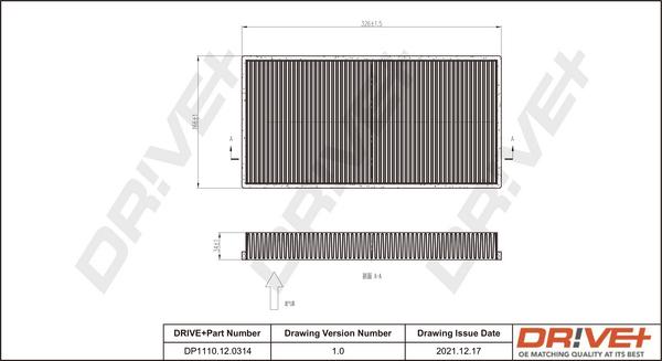 Dr!ve+ DP1110.12.0314 - Filter, Innenraumluft alexcarstop-ersatzteile.com