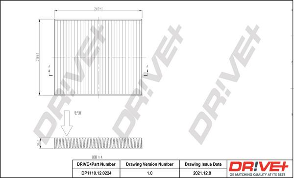 Dr!ve+ DP1110.12.0224 - Filter, Innenraumluft alexcarstop-ersatzteile.com