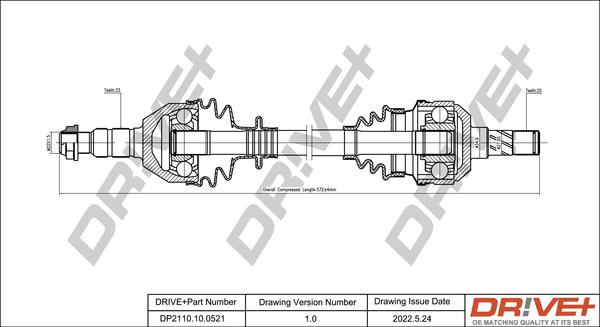 Dr!ve+ DP2110.10.0521 - Antriebswelle alexcarstop-ersatzteile.com