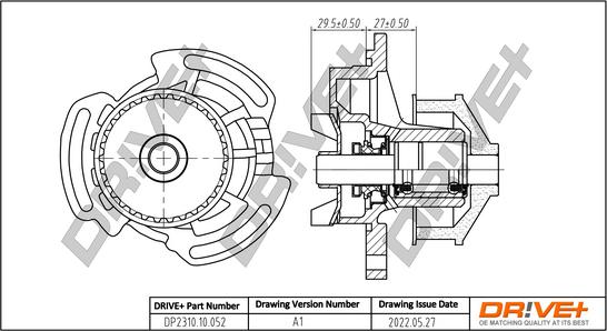 Dr!ve+ DP2310.10.052 - Wasserpumpe alexcarstop-ersatzteile.com