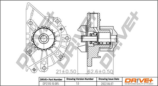 Dr!ve+ DP2310.10.085 - Wasserpumpe alexcarstop-ersatzteile.com