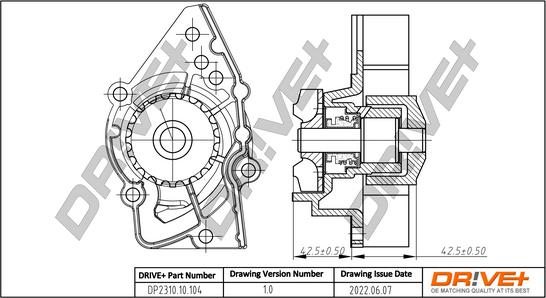 Dr!ve+ DP2310.10.104 - Wasserpumpe alexcarstop-ersatzteile.com