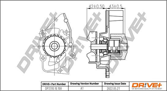 Dr!ve+ DP2310.10.100 - Wasserpumpe alexcarstop-ersatzteile.com