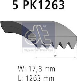 DT Spare Parts 4.81368 - Keilrippenriemen alexcarstop-ersatzteile.com