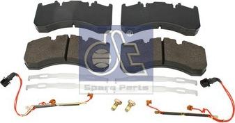 DT Spare Parts 6.95112 - Bremsbelagsatz, Scheibenbremse alexcarstop-ersatzteile.com