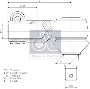 DT Spare Parts 3.55177 - Spurstangenkopf alexcarstop-ersatzteile.com