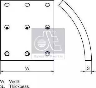 DT Spare Parts 2.94154 - Bremsbelagsatz, Trommelbremse alexcarstop-ersatzteile.com