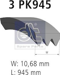 DT Spare Parts 12.15401 - Keilrippenriemen alexcarstop-ersatzteile.com