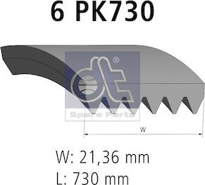 DT Spare Parts 12.15415 - Keilrippenriemen alexcarstop-ersatzteile.com