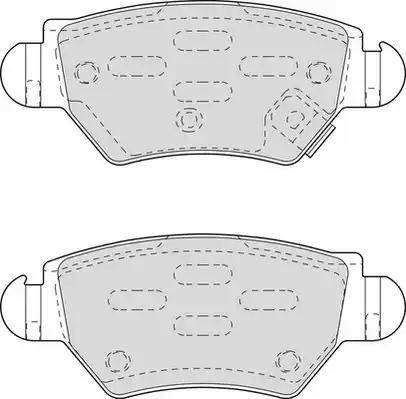 Duron DBP251294 - Bremsbelagsatz, Scheibenbremse alexcarstop-ersatzteile.com