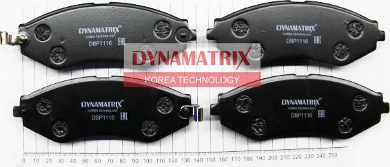 Dynamatrix DBP1116 - Bremsbelagsatz, Scheibenbremse alexcarstop-ersatzteile.com