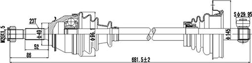 Dynamatrix DDS211012 - Antriebswelle alexcarstop-ersatzteile.com