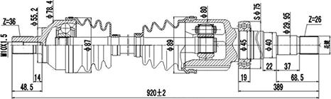 Dynamatrix DDS218329 - Antriebswelle alexcarstop-ersatzteile.com