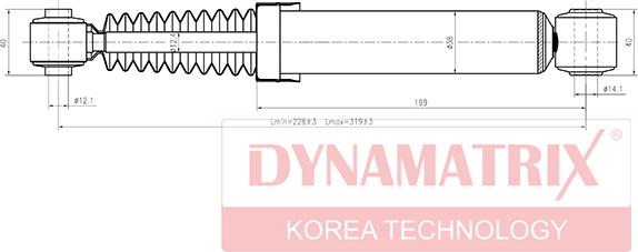 Dynamatrix DSA441093 - Stoßdämpfer alexcarstop-ersatzteile.com