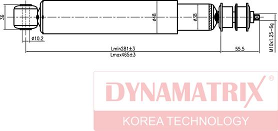 Dynamatrix DSA443135 - Stoßdämpfer alexcarstop-ersatzteile.com