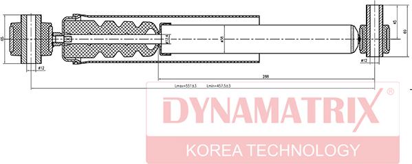 Dynamatrix DSA553803 - Stoßdämpfer alexcarstop-ersatzteile.com