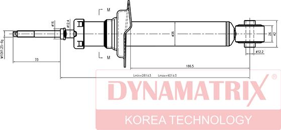 Dynamatrix DSA341186 - Stoßdämpfer alexcarstop-ersatzteile.com