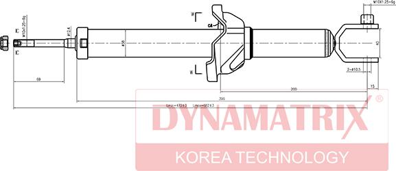 Dynamatrix DSA341173 - Stoßdämpfer alexcarstop-ersatzteile.com