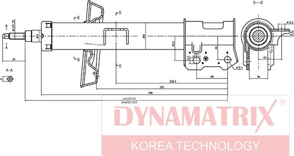 Dynamatrix DSA334949 - Stoßdämpfer alexcarstop-ersatzteile.com