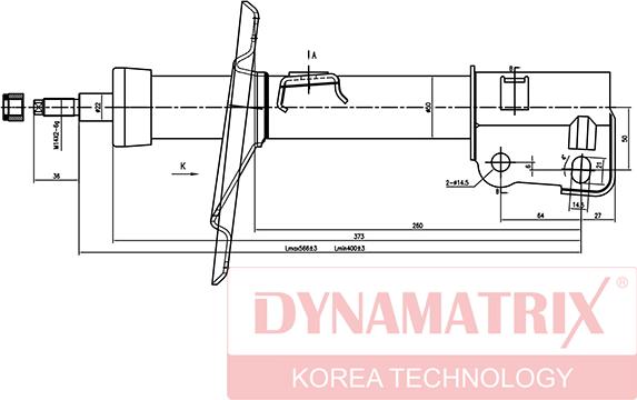 Dynamatrix DSA334188 - Stoßdämpfer alexcarstop-ersatzteile.com