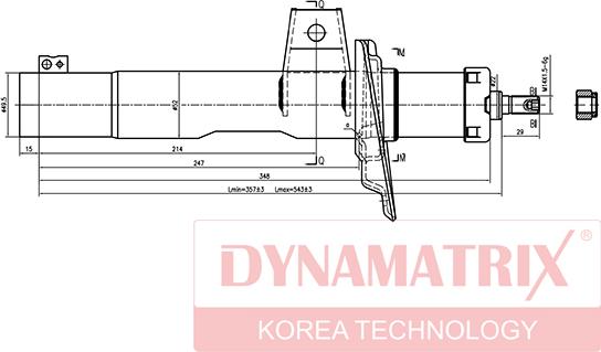 Dynamatrix DSA334834 - Stoßdämpfer alexcarstop-ersatzteile.com