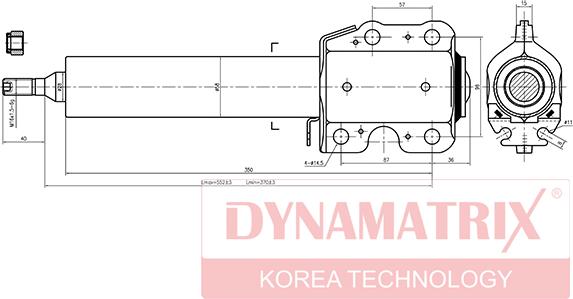 Dynamatrix DSA335809 - Stoßdämpfer alexcarstop-ersatzteile.com