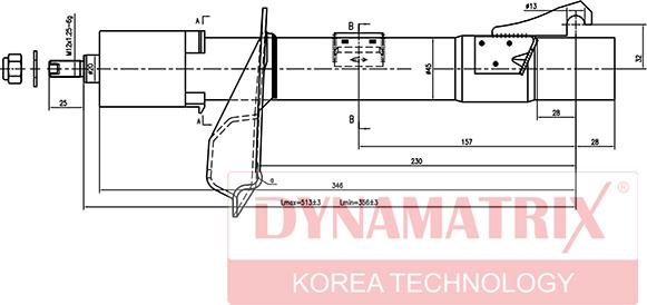 Dynamatrix DSA333709 - Stoßdämpfer alexcarstop-ersatzteile.com