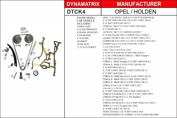 Dynamatrix DTCK4 - Steuerkettensatz alexcarstop-ersatzteile.com