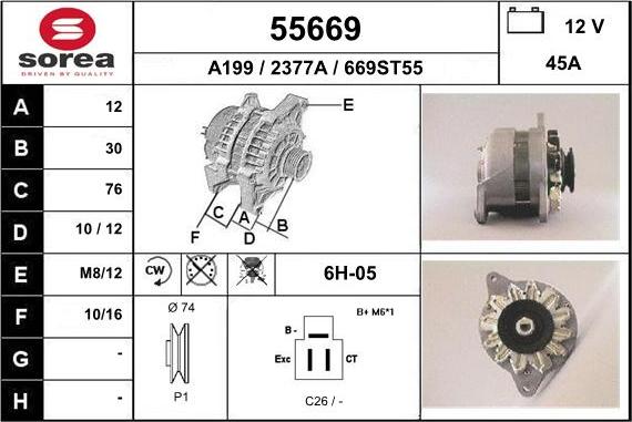 EAI 55669 - Generator alexcarstop-ersatzteile.com