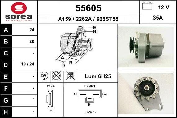 EAI 55605 - Generator alexcarstop-ersatzteile.com