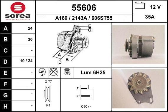 EAI 55606 - Generator alexcarstop-ersatzteile.com