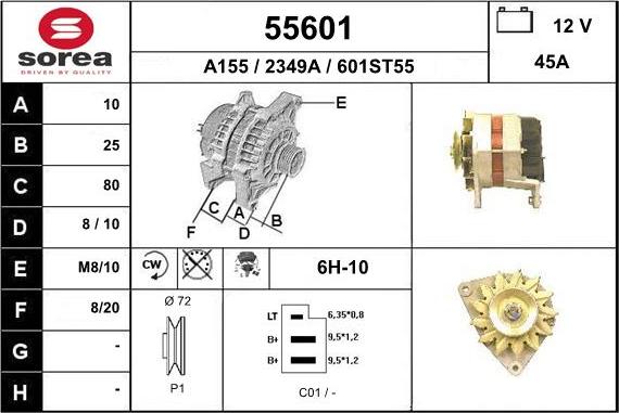 EAI 55601 - Generator alexcarstop-ersatzteile.com