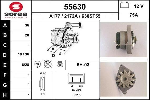 EAI 55630 - Generator alexcarstop-ersatzteile.com